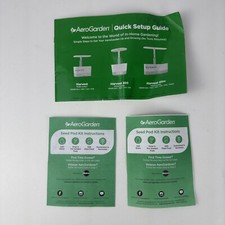 Aerogarden Guia de Configuração Rápida Kit de Pod de Sementes Instruções SOMENTE Peça de Substituição comprar usado  Enviando para Brazil