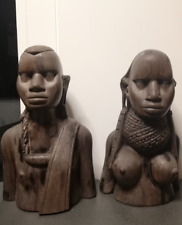 Coppia busti africani usato  Lecco