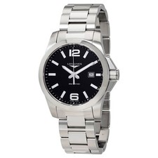 Longines conquest black for sale  Brooklyn