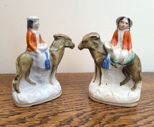 Pair miniature staffordshire for sale  DONCASTER