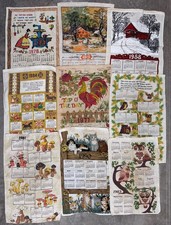 Usado, Lote de calendário de toalhas de chá vintage linho década de 1970 anos 80 cogumelos gatos corujas decoração retrô comprar usado Usado, Lote de calendário de toalhas de chá vintage linho década de 1970 anos 80 cogumelos gatos corujas decoração retrô comprar usado  Enviando para Brazil