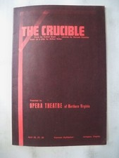 Crucible playbill william for sale  Manchester