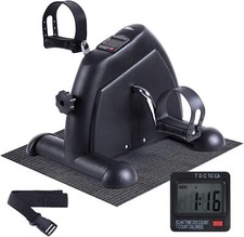 Mini bicicleta ergométrica sob a mesa pedal exercitador bicicleta braço perna peddler display LCD comprar usado  Enviando para Brazil