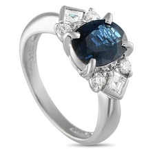 Platinum 0.45ct diamond d'occasion  France