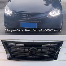 Grelha de para-choque ABS preta brilhante grade superior frontal para Nissan Sentra 2013 2014 2015 comprar usado  Enviando para Brazil