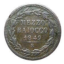 Pio mezzo baiocco usato  Aosta