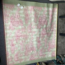 toile fabric green for sale  LONGFIELD