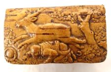 Tabacchiera Scatola Legno Scena Erotica Zoofila Cervo Foresta Personaggio XIX comprar usado  Enviando para Brazil