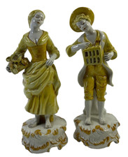 Um par de estatuetas de porcelana Meiselman Imports masculinas e femininas Itália vintage comprar usado  Enviando para Brazil