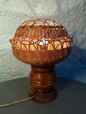 Lampe bois rotin d'occasion  Béziers