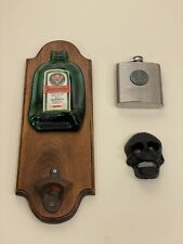 Abridor de garrafa derretido Jagermeister, abridor de garrafa de metal caveira e frasco  comprar usado  Enviando para Brazil
