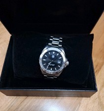 TAG HEUER AQUARACER RELÓGIO MASCULINO AÇO INOXIDÁVEL WAY1110 DATA MOSTRADOR PRETO 300 METROS comprar usado  Enviando para Brazil