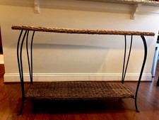 Wicker entryway console for sale  Doylestown