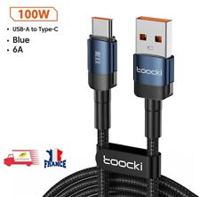 Câble Chargeur Rapide 100 W USB Type C Vers USB A Transfert de Données, Toocki comprar usado  Enviando para Brazil