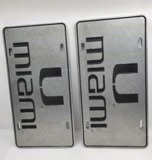 Lote de 2 placas de licença personalizadas personalizadas (miami) comprar usado  Enviando para Brazil