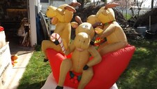 Vtg reindeer sled for sale  Spokane