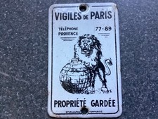 Ancienne plaque emaillee d'occasion  Beauvais
