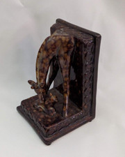 Usado, Prateleira ornamental cerâmica girafa mãe e bebê display Bookend comprar usado  Enviando para Brazil