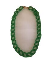 Chunky necklace green for sale  LONDON