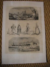 Gravure 19e sables d'occasion  Lézignan-Corbières