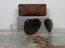 Óculos de sol Ray-Ban RB3025 W aviador dourado genuíno nunca usado comprar usado  Enviando para Brazil