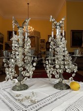 Pair antique crystal for sale  UK