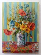 Ancien tableau bouquet d'occasion  France