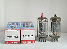 2 x  ECC82  12AU7  TELEFUNKEN Röhre matched pair smooth plates diamond comprar usado  Enviando para Brazil