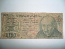 Banconota pesos messico usato  Reggio Calabria