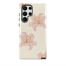 Usado, Capa Telefone Para Samsung S25 S24 S23 A54 A55 + Mais Design Burga Floral Lírio Rosa comprar usado  Enviando para Brazil