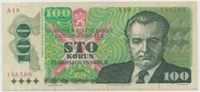Tchécoslovaquie billet 100 d'occasion  Amiens-