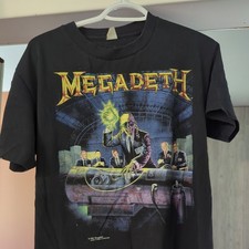 Camiseta Vintage Megadeth Rust In Peace Tour Concert Band 1990. Médio comprar usado  Enviando para Brazil