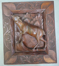 Vintage carved wooden for sale  BEVERLEY