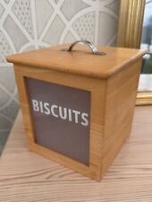 Wooden biscuit storage for sale  TELFORD
