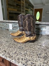 Justin snakeskin leather for sale  La Vergne