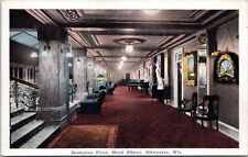 Mezanino Floor, Hotel Pfister, Milwaukee Wisconsin- 1923 Publicado com cartão postal comprar usado  Enviando para Brazil