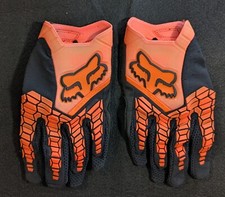 Luvas masculinas Fox Racing Pawtector tamanho grande L ajuste seguro alavanca aderência MotoX laranja comprar usado  Enviando para Brazil