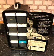 Arquivo deslizante vintage Bell & Howell Explorer com 8 bandejas e suportes deslizantes comprar usado  Enviando para Brazil