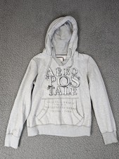 Moletom com capuz Aeropostale vintage Y2K logotipo 3D cinza tamanho grande feminino top comprar usado  Enviando para Brazil