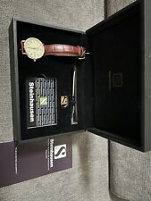 Usado, Steinhausen Swiss Movt masculino mostrador de data 5 joias pulseira de couro estojo de relógio fino comprar usado  Enviando para Brazil