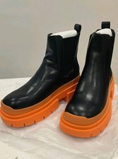 Black orange leather for sale  SOLIHULL