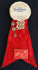 Lote Vintage Tupperware Service Award Pins/Tupperware Dealer Name Tag Early Birds comprar usado  Enviando para Brazil