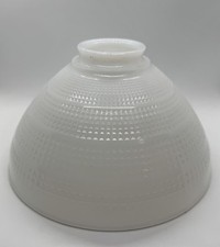 Vidro leitoso branco 2 7/8" X 10 abajur de mesa de chão óleo refletor IES sombra waffle comprar usado  Enviando para Brazil