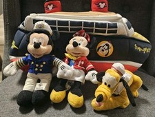 Pelúcia lembrança navio linha de cruzeiro Disney Capitão Mickey e Minnie Mouse Pluto  comprar usado  Enviando para Brazil