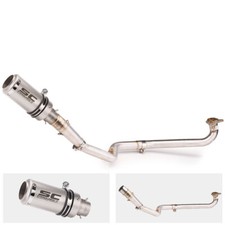 Tubo silenciador elo frontal sistema completo pontas de escape para Honda NC750X NC700S 2012-21 comprar usado  Enviando para Brazil