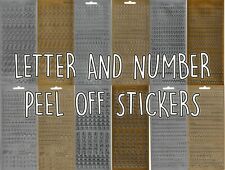 Letter number peel for sale  LANCING