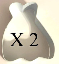 2 cortadores de biscoito em forma de vestido Wilton revestido de metal tamanho 3-1/4" vestido de noiva branco comprar usado  Enviando para Brazil
