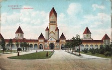 Cartão postal Südfriedhof Crematorium IN Leipzig Saxony Ak 1910 comprar usado  Enviando para Brazil