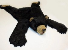Novo Tapete de Urso Preto Grande Tamanho Grande Cabeça Recheada, Detalhe Patas e Garras de Pele Artificial, usado comprar usado  Enviando para Brazil