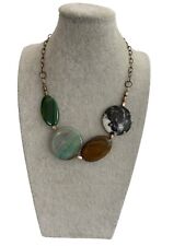 Flat stone necklace for sale  LONDONDERRY